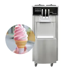 Hete Verkoop Laag Geluidsniveau Commerciële Softijs Machine Drie Smaken Bevroren Yoghurt Machine Ijs Machine