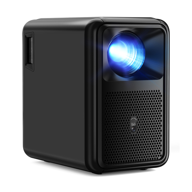 Android 9.0 Full HD 4K Home Theater Cinema LED Projector with Built-in HIFI Stereo Speakers and Portable Design
