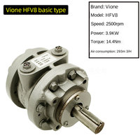 Moteur rotatif pneumatique HFV8 5.3HP/3.9KW / 2500/rpm Moteur pneumatique à palettes