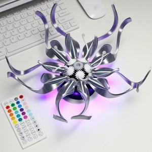 Креативное настенное украшение BETTER: Механический изменяющий форму цветок-вечность с RGB-подсветкой - Product Image 3