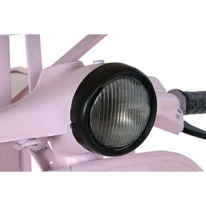 Table en fer avec motif mangue et moto, couleur rose, dimensions 116x72x110 - Product Image 4