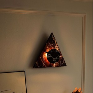 Jia Wenjun Triangular Wall Lamp 220V LED Wall Mounted For Living Room Hotel Background Lighting - Product Image 4