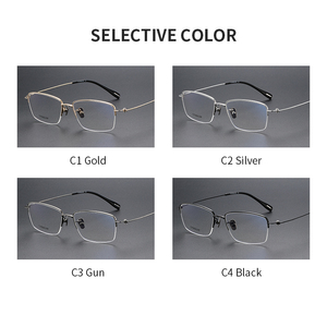 80923 bán buôn bán không có vành cổ điển hợp thời trang Thiết kế vượt thời gian hình chữ nhật khung quang học unisex Kính mắt khung cho nam giới phụ nữ - Product Image 6