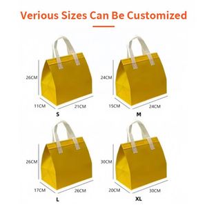 Promotion Thermal Insulated Tote Bag Outdoor Insulation Bag Non Woven Grocery Cooler Bag for Food Cake Drinks Delivery - Product Image 3