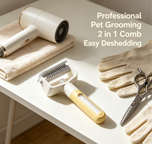 Cepillo Desenredante Recargable para Mascotas, Cepillo Antiestático para Eliminar el Pelo Suelto en Perros y Gatos - Product Image 2