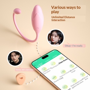 Mini œuf vibrant contrôlé par <span class=keywords><strong>application</strong></span> - 9 modes, étanche IPX7, vibromasseur en silicone liquide, recharge USB, sextoy discret, en vrac - Product Image 4