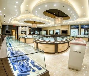 Vitrine à bijoux en bois LED <span class=keywords><strong>de</strong></span> luxe sur mesure, comptoir incurvé durable <span class=keywords><strong>de</strong></span> haute qualité pour les boutiques <span class=keywords><strong>de</strong></span> bijoux <span class=keywords><strong>de</strong></span> mode <span class=keywords><strong>de</strong></span> style <span class=keywords><strong>Pandora</strong></span> - Product Image 2