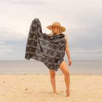 Pareo de Playa Personalizado 100% Algodón para Mujer, Túnica de Baño Oversize, Sarong de Verano, Falda de Playa para Vacaciones