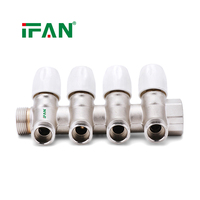 Collecteur de chauffage au sol en laiton forgé IFAN, distributeur de eau, collecteur de plomberie PEX en laiton
