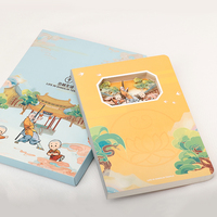 2025 nuevo cuaderno A5 personalizado de negocios 3D Kung Fu personaje de dibujos animados pegamento suministros de oficina empresa manualidades de papel personalizadas