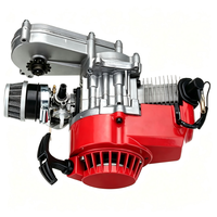 Moteur à essence monocylindre 49cc 2 temps refroidi par air, démarrage manuel, pour mini moto tout-terrain, pit bike, pocket bike, ATV, scooter