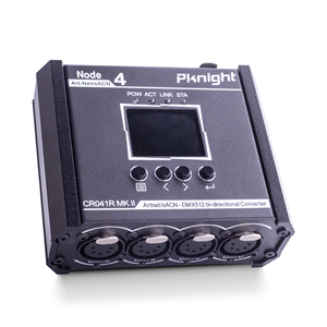 <span class=keywords><strong>Convertisseur</strong></span> Art-Net/sACN vers DMX512 bidirectionnel 4 ports Pknight, nœud compact avec PowerCON PoE USB-C pour éclairage de scène - Product Image 1