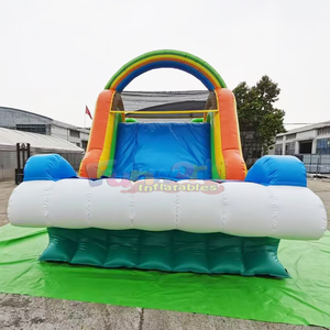 Giant outdoor kids bouncy castle commercial <b>inflatable</b> holiday beach bounce <b>house</b> obstacle course - Product Image 4