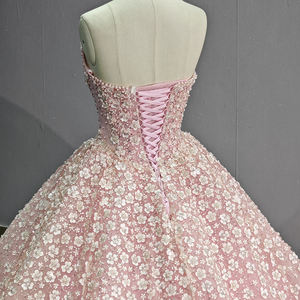 ชุดเดรสของผู้หญิงสำหรับงานปาร์ตี้งานปาร์ตี้งาน Quinceanera มีเชือกผูกสีชมพูอ่อนสวย6776 - Product Image 6