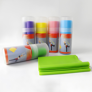 Yoga libre de látex estiramiento largo ejercicio bandas de resistencia planas banda elástica personalizada Thera - Product Image 6