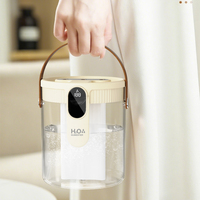 Humidificateur ultrasonique portable mini avec écran numérique, 3 modes de brumisation, alimentation USB et veilleuse, design moderne et simple