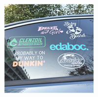 Autocollants de voiture personnalisés de haute qualité, résistants à l'eau et aux UV, lettrage de voiture, autocollants en vinyle, autocollants pour pare-brise de voiture