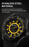 Nouvelle montre automatique mécanique pour homme en acier inoxydable de luxe personnalisée, étanche à 200 m, avec bracelet en silicone