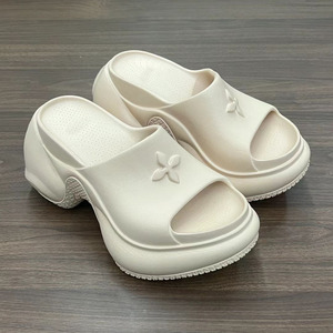 Sandalias Deportivas de Plataforma con Tacón Alto, Punta Abierta, Suela de EVA Acolchada, con Relieve, sin Tiras, Casuales, para Mujer, para Todas las Temporadas - Product Image 5