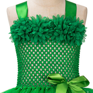 Costume da Dryade della Foresta per Bambine, Foglie Verdi per Halloween, in Poliestere, per Film e TV - Product Image 5