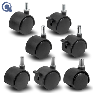 Ruedas giratorias con placa blanca <span class=keywords><strong>de</strong></span> 1/1,5 pulgadas Ruedas giratorias para muebles pequeños Ruedas giratorias para muebles - Product Image 5