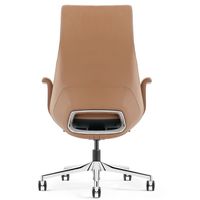 Chaises de bureau ergonomiques pivotantes de luxe pour cadres, en cuir synthétique véritable, OEM/ODM