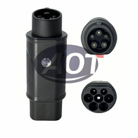Adaptateur de chargeur de véhicule électrique AOTAI Type 2 vers Type 1 (J1772/Prise factice) 32A 7,4 kW Neuf