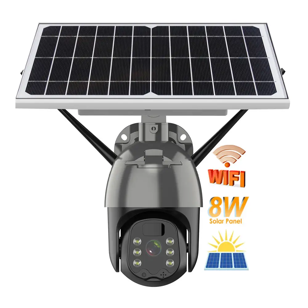 Hot sale in uk out door night vision motion detection surveillance very cheap solar wi-fi camera security solar wifi for houses