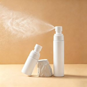 Factory Price Empty Cylinder Fine <b>Mist</b> 50ml PET Plastic Spray <b>Bottle</b> for Cosmetic Packaging with Caps - Product Image 1