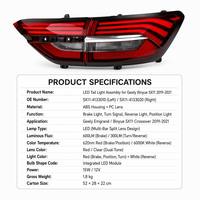 Nouveau feu arrière intérieur LED rouge OE 201805699 avec lentille en PC pour Geely Coolray SX11 2019-2021