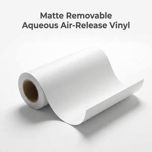Vinilo Imprimible Mate Acuoso Removible, Compatible con Tinta a Base de Agua para Gráficos Promocionales de Interior - Product Image 5