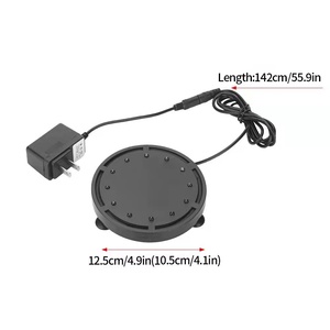Luz colorida e função de bolhas de ar adicionam oxigênio ao tanque de peixes, aquário de plástico para aquicultura. - Product Image 4