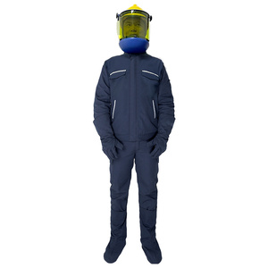 Arc Flash Coverall Kit ARC đánh giá 12cal bao gồm cứng cap mặt lá chắn coveralls overshoes găng tay - Product Image 5