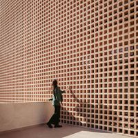 Blocs de terre cuite creux carrés décoratifs pour revêtement mural