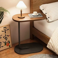 Table basse mobile de luxe de style nordique en bois et métal pour salon, chambre, bureau, utilisation en extérieur