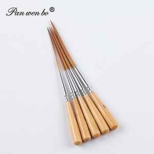 5 pinceaux à peinture Script Liner <span class=keywords><strong>extra</strong></span> longs à pointe <span class=keywords><strong>fine</strong></span> pour la peinture à la gouache, à l'<span class=keywords><strong>aquarelle</strong></span> <span class=keywords><strong>et</strong></span> à l'acrylique - Product Image 5