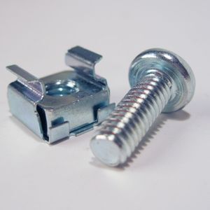 50 pezzi in acciaio al carbonio rivestimento di zinco gabbia dadi e gabbia a vite M6 + cremagliera viti M6x16 - Product Image 5