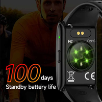 Bracelet intelligent sans écran avec logo personnalisé, autonomie ultra-longue, suivi de la fréquence cardiaque, de l'oxygène sanguin et du sommeil, étanche IP68, SDK ouvert