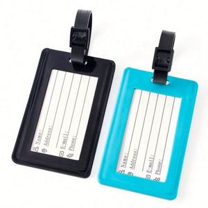 OEM Custom Soft 2D Anime Silicone PVC Luggage Tag Cute Fashion Letter Logo <b>Name</b> Travel Tag - Product Image 3