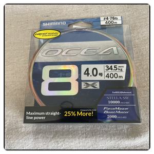 Línea de Pesca Trenzada de Polietileno de Alta Calidad X8 LD-A81S <span class=keywords><strong>OCEA</strong></span> 400M con Revestimiento Térmico para Pesca Oceánica - Product Image 2