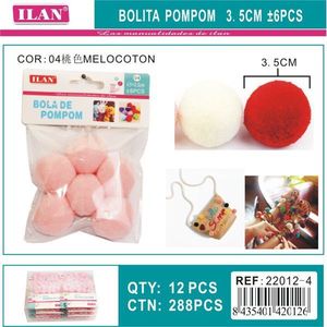 Palline di Paillettes Ilan 3,5 Cm Colore Pesca, Materiali per Artigianato - Product Image 3