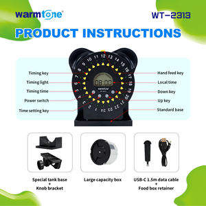WARMTONE 24 시간 지능형 USB 자동 어항 피더 귀여운 디자인 조작하기 쉬운 수족관 및 액세서리 - Product Image 4