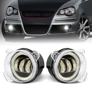 ไฟตัดหมอก LED คุณภาพสูง สำหรับรถยนต์ Volkswagen <span class=keywords><strong>Polo</strong></span> <span class=keywords><strong>GTI</strong></span> <span class=keywords><strong>9N3</strong></span> MK4 Facelift ปี 2005 2006 2007 2008 2009 2010 พร้อมไฟ Angel Eyes รับประกันคุณภาพ - Product Image 1