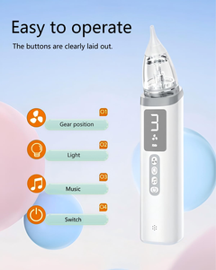 เครื่องดูดน้ำมูกเด็กแบบพกพาไฟฟ้าปรับได้ 3 ระดับการดูดแบบชาร์จไฟได้ 500mAh IP65 กันน้ำ 4W เครื่องดูดน้ำมูก - Product Image 2