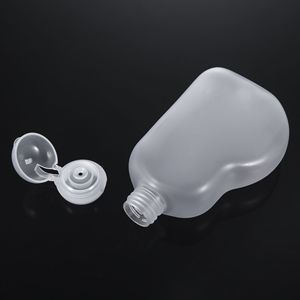 Flat Pet <b>Plastic</b> Bottle 240Ml Screw Cap For Personal Care <b>Packaging</b> - Product Image 3