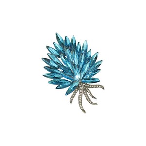 Broche de espiga de trigo de cristal con diamantes de imitación, pin de aleación para mujer, joyería de fiesta - Product Image 5