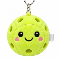 Breloque en peluche personnalisée Pickleball, mini porte-clés souple, pendentif de sac, cadeau en gros