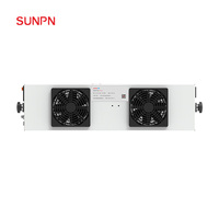 Souffleur d'air ionisant industriel SUNPN, ventilateur multi-éventails suspendu, équipement de nettoyage automatique et d'élimination des charges statiques pour ligne d'assemblage