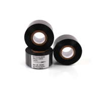 Haute qualité 30mm * 100m noir estampage à chaud feuille SCF900 ruban de transfert thermique pour plastique bas prix Date codage feuille de transfert