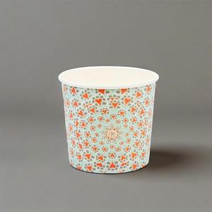 Bol à soupe en papier blanc biodégradable jetable Récipient de qualité alimentaire à paroi unique - Product Image 1